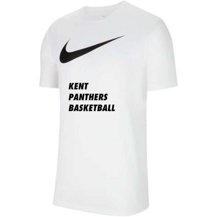 Kent Panthers White Text Tee