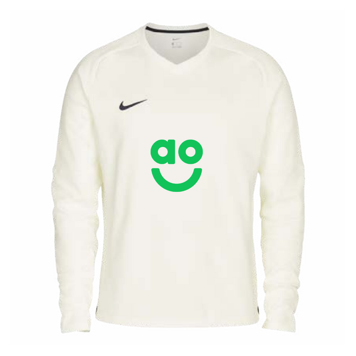 AO Nike Cricket Long Sleeve Jumper