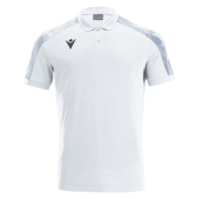 Macron Rock Short Sleeve Polo Shirt in white