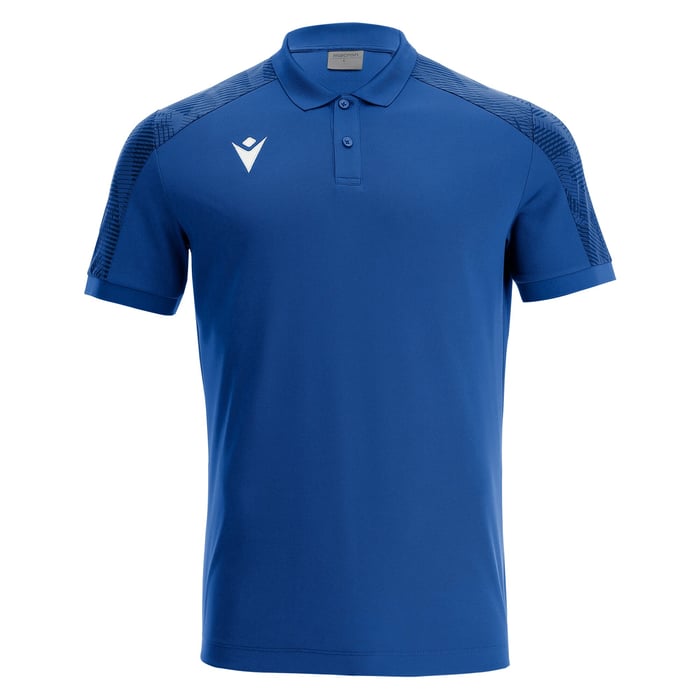Macron Rock Short Sleeve Polo Shirt in. blue
