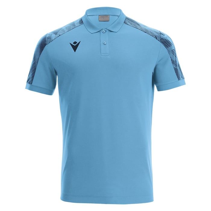 Macron Rock Short Sleeve Polo Shirt in sky blue