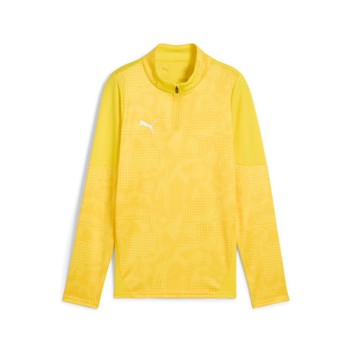 Puma Team CUP 25 Training 1/4 Zip Top in yellow