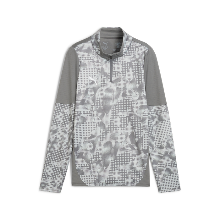 Puma Team CUP 25 Training 1/4 Zip Top in silver