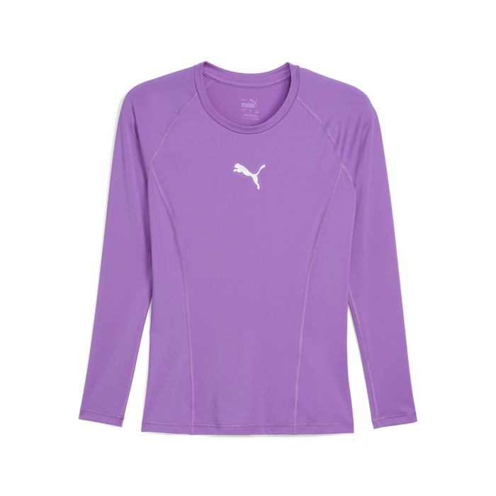 purple long sleeve baselayer with Puma logo on the chest.