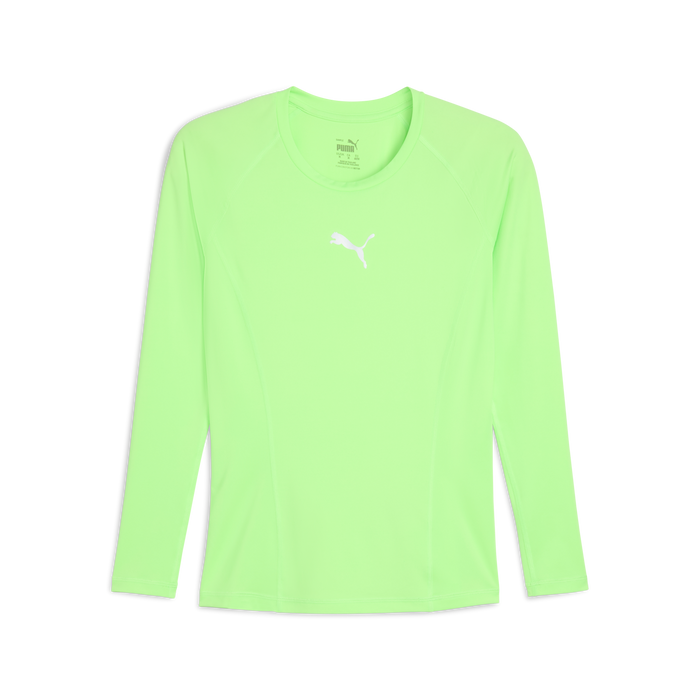 green long sleeve baselayer with Puma logo on the chest.