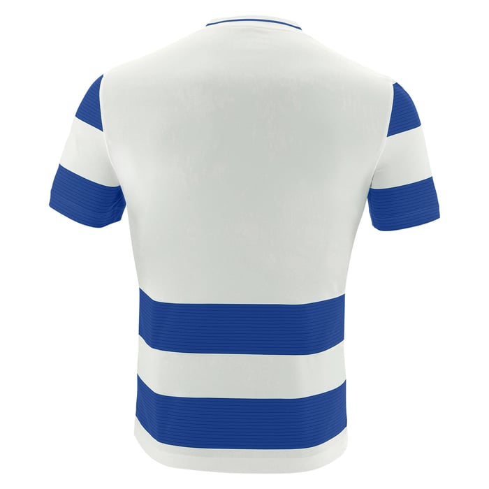 Macron Alcyon Short Sleeve Shirt in blue and white