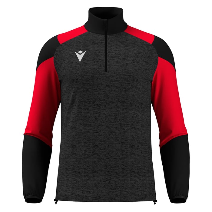 Macron Cuzco 1/4 Zip Top in black and red