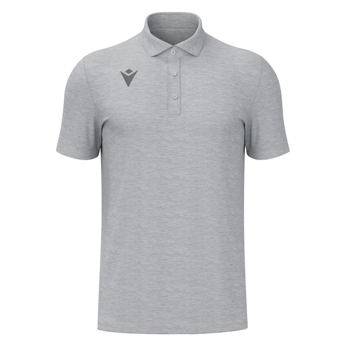 Macron Jazz Short Sleeve Polo Shirt in light grey