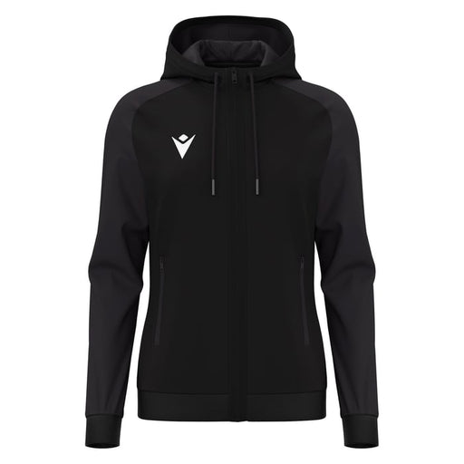 Macron Atlas Women's Full Zip Hoody in black