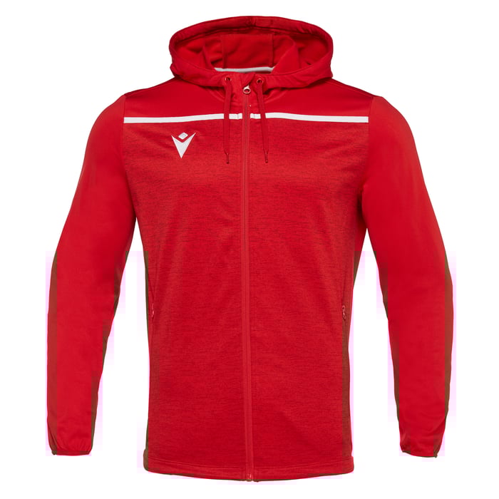 Macron Aether Full Zip Hoody in red