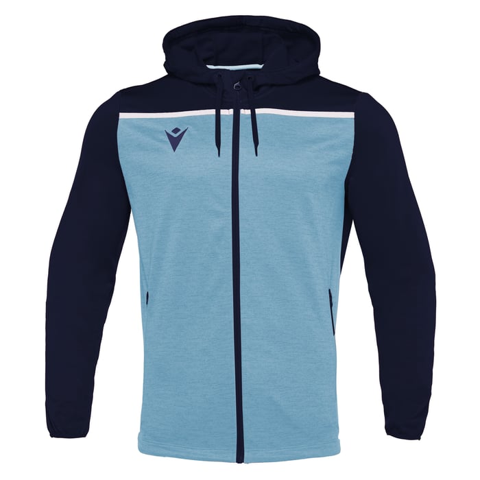 Macron Aether Full Zip Hoody in sky blue