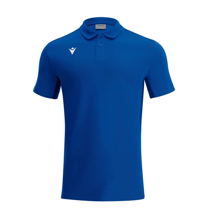 Macron Clarinet Short Sleeve Polo Shirt in blue
