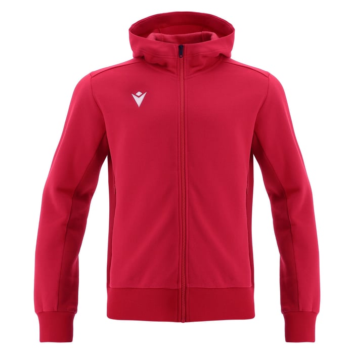 Macron Trumpet Full Zip Hoody in red