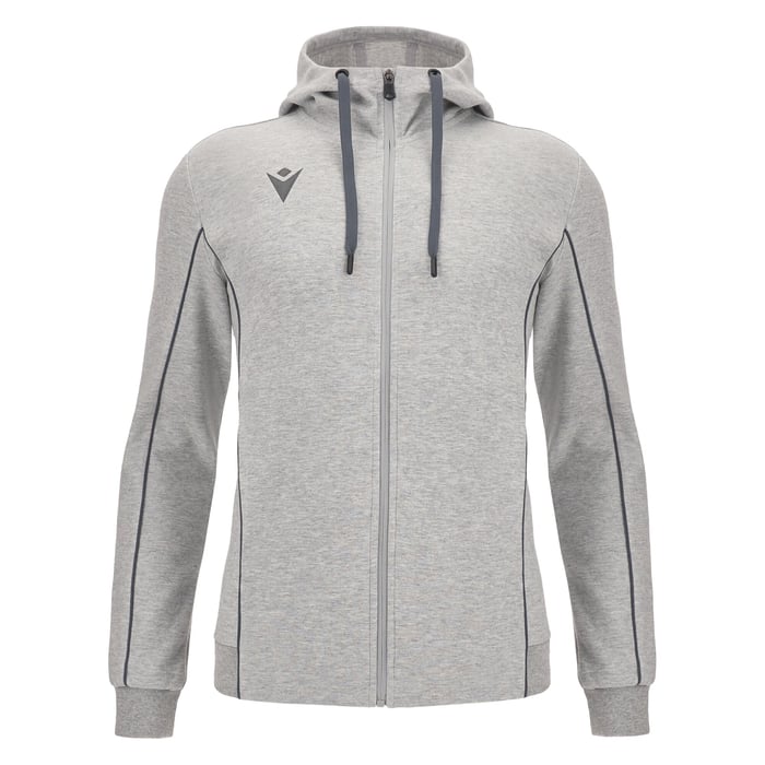 Macron Stage Eco Full Zip Hoody in grey