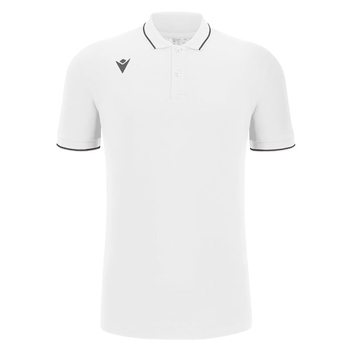 Macron Comedy Eco Short Sleeve Polo Shirt in white