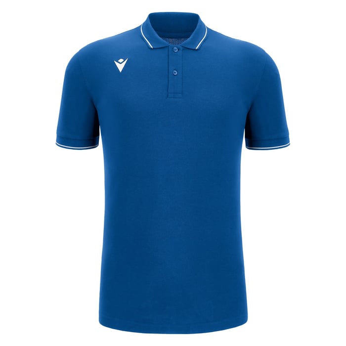Macron Comedy Eco Short Sleeve Polo Shirt in blue