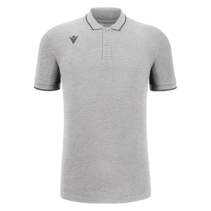 Macron Comedy Eco Short Sleeve Polo Shirt in grey