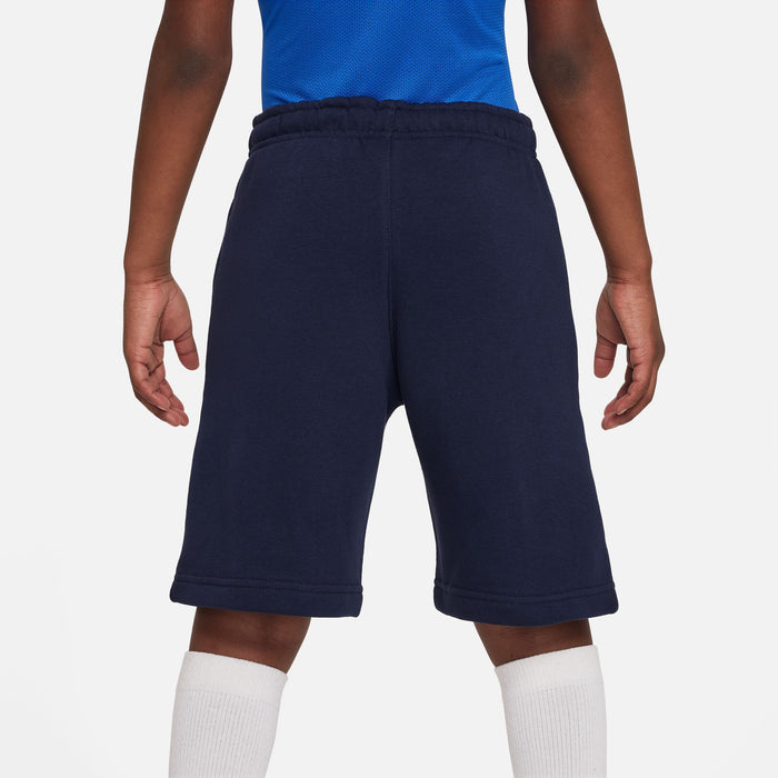 back of Nike Park 20 Short in obsidian