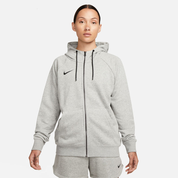 Nike Park 20 Full Zip Hoodie Womens in DK Grey Heather/Black