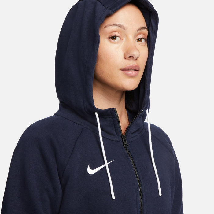 Nike Park 20 Full Zip Hoodie Womens in Obsidian/White