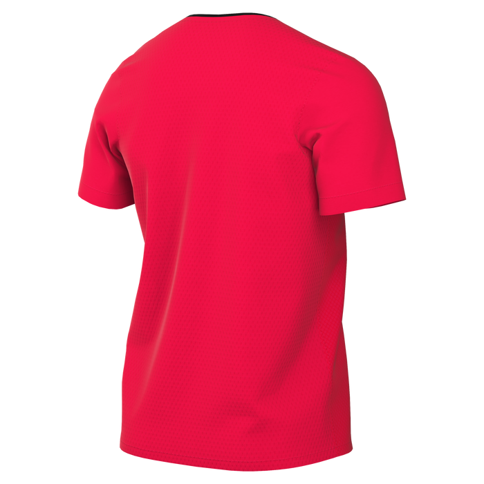 back of Nike Dri-Fit Referee II Jersey Short Sleeve in bright crimson