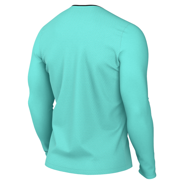 back of Nike Dri-Fit Referee II Jersey Long Sleeve in hyper turq