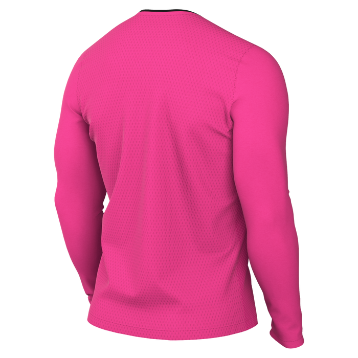 back of Nike Dri-Fit Referee II Jersey Long Sleeve in hyper pink