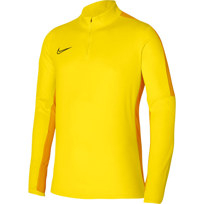Nike Dri FIT Drill Top in Tour Yellow/University Gold