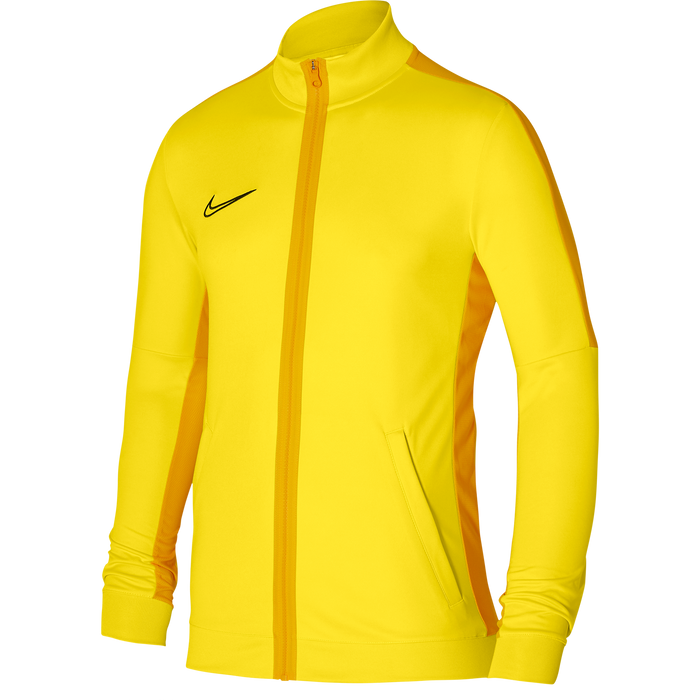 Nike Dri FIT Academy 23 Knit Track Jacket in Tour Yellow/University Gold
