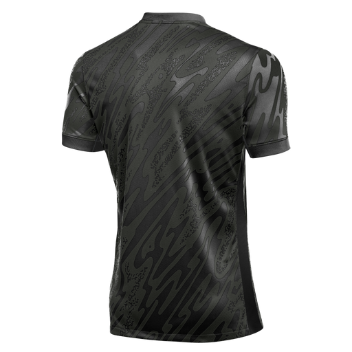 back of Nike Dri-FIT Gardien V Goalkeeper Short Sleeve Shirt in anthracite