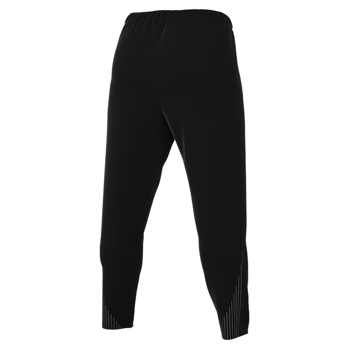 back of Nike Dri-FIT Strike 24 Zipped Knit Pants in black