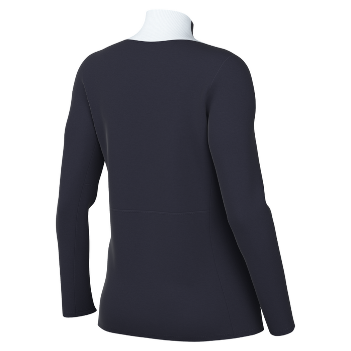 back of Nike Dri-FIT Academy Pro 24 Long Sleeve Drill Top Women's in obsidian