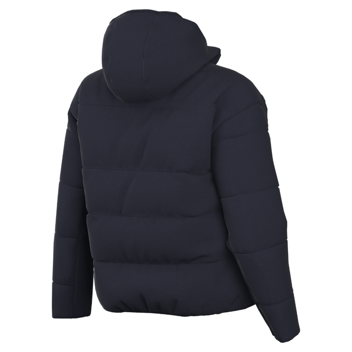back of Nike Therma-FIT Academy Pro 24 Fall Jacket Women's in obsidian