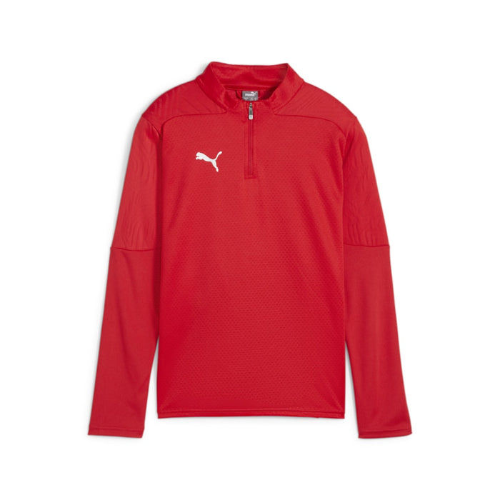 Puma Team Final Training 1/4 Zip Top in red