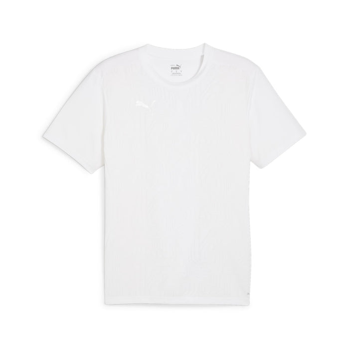 Puma Team Final Training Short Sleeve Shirt in white