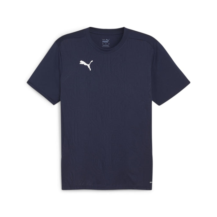Puma Team Final Training Short Sleeve Shirt in navy