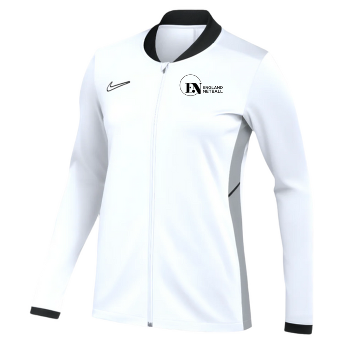 England Netball Women's White Full Zip Track Jacket - Umpires and Officials