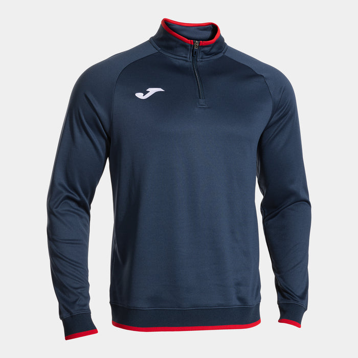 Joma Combi Premium Sweatshirt in navy with red trim