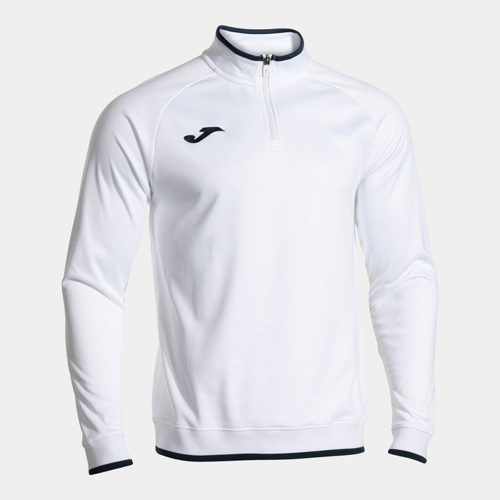 Joma Combi Premium Sweatshirt in white with black trim