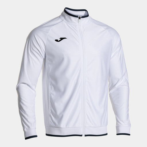 Joma Combi Premium Full Zip Jacket in white with black trim