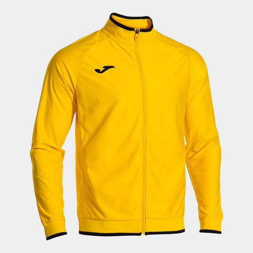 Joma Combi Premium Full Zip Jacket in yellow with black trim