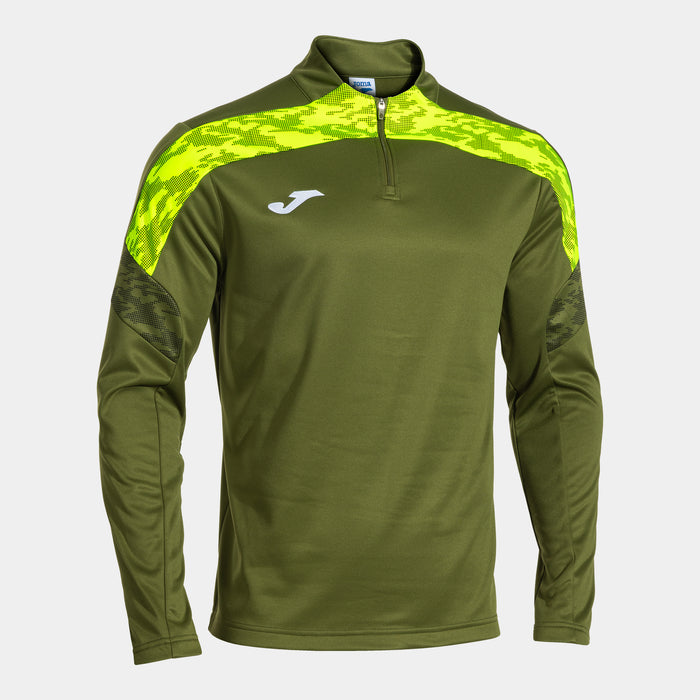 Joma Championship VIII 1/4 Zip Sweatshirt in green and yellow