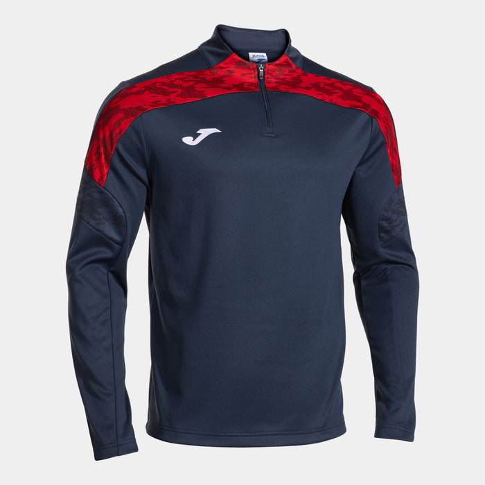 Joma Championship VIII 1/4 Zip Sweatshirt in navy and red