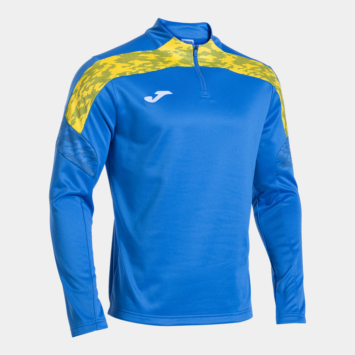 Joma Championship VIII 1/4 Zip Sweatshirt in royal blue and yellow
