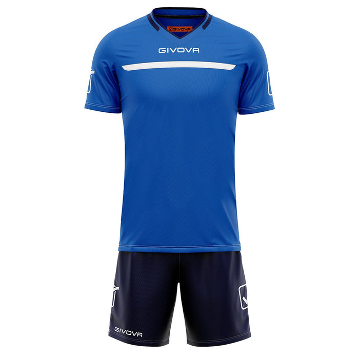 Givova Kit One Short Sleeve Shirt & Shorts Set in Royal/Navy