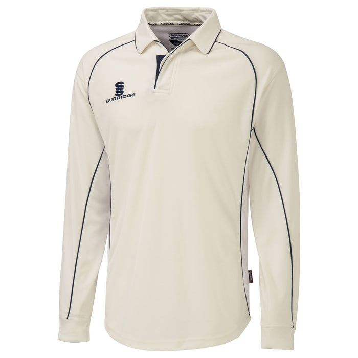 Surridge Sport Long Sleeve Cricket Shirt in navy