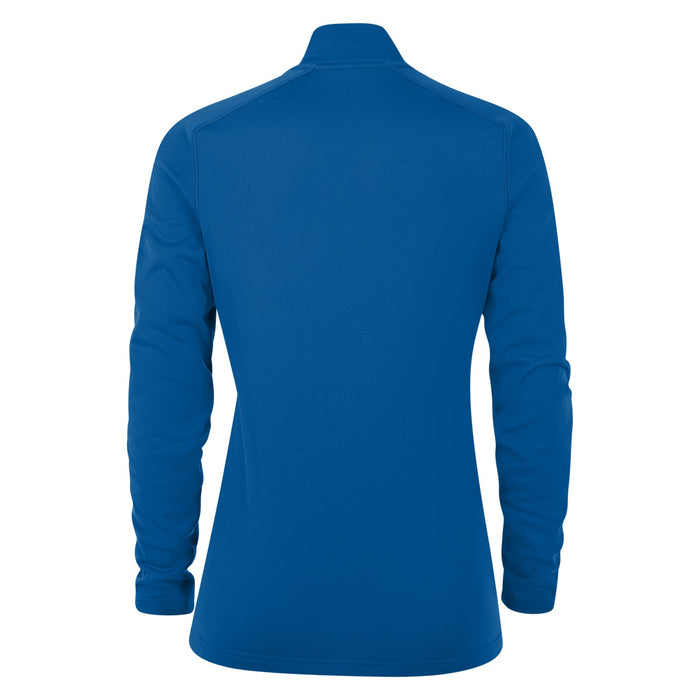 back of Nike Training 1/4 Zip Midlayer 21 Women's in royal blue