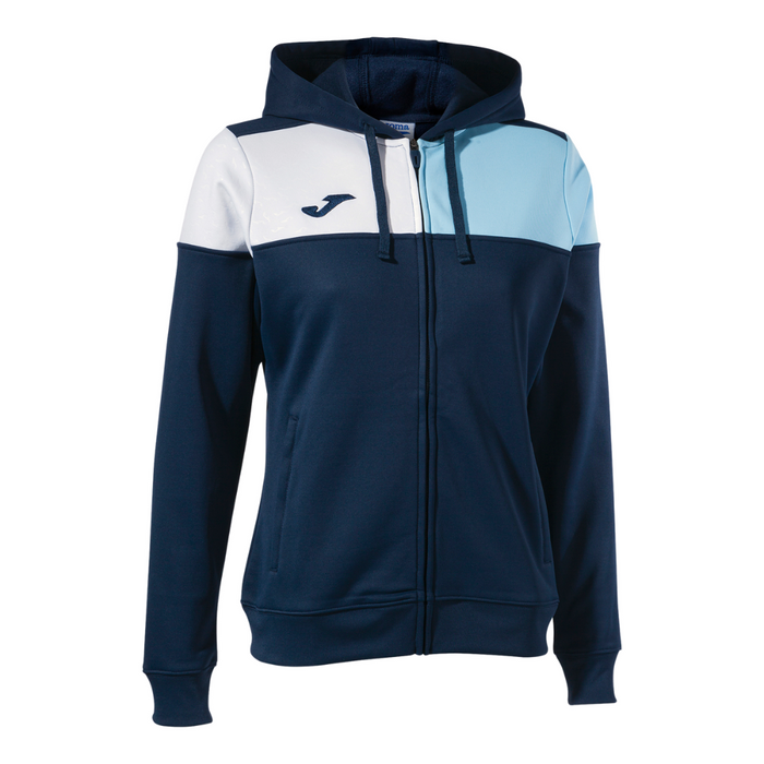 Joma Hooded Jacket Women's in Navy/Light Blue/White