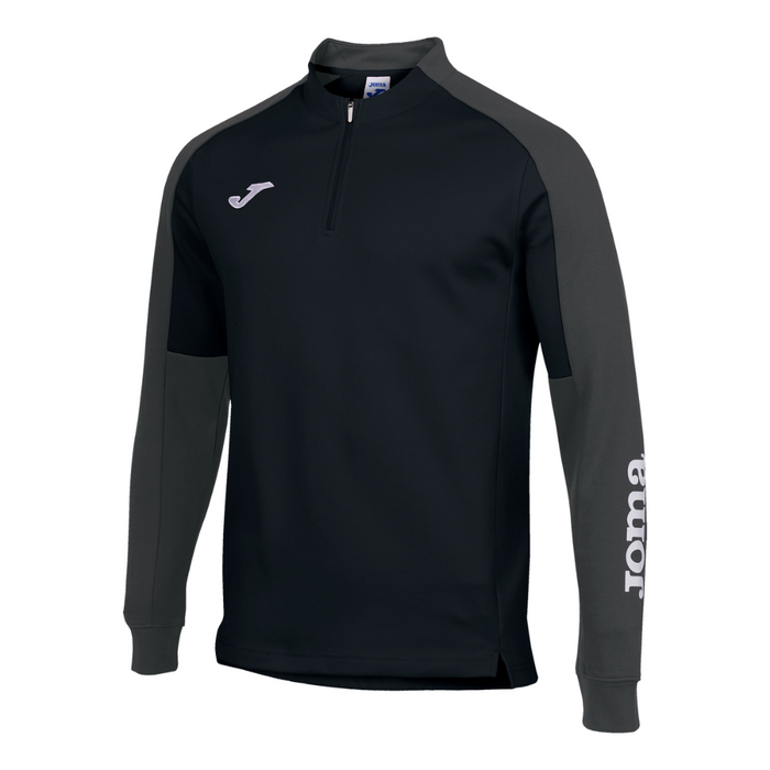 Joma Eco Championship 1/4 Zip Sweatshirt in black/anthracite