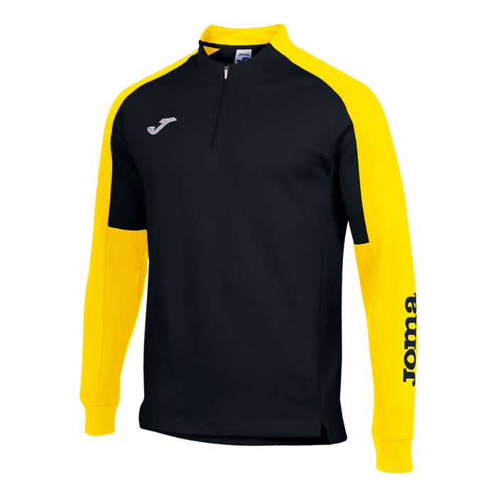 Joma Eco Championship 1/4 Zip Sweatshirt in black/yellow